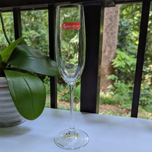 SPIEGELAU Salute Crystal Champagne Wine Glasses Set of 4 - Picture 8 of 10